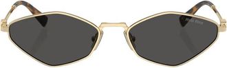 Miu Miu Stijlvolle Handtas in Trendy Design - Dames - Zonnebrillen - Grijs - ONE Size - Accessoires