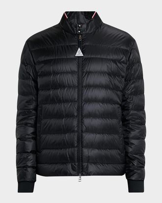 Moncler Men & apos;s Quilted Nylon Short Down Jacket