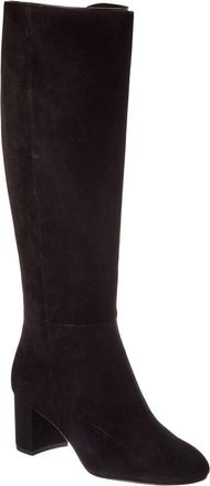 Stuart Weitzman Celina Zip Suede Knee-High Boot