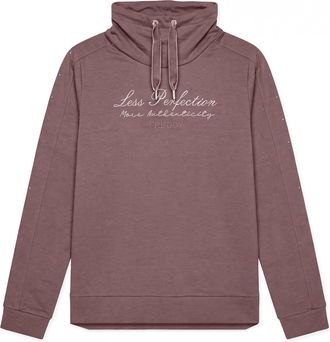 Freddy Felpa Regular Donna con Collo Alto e Fondo Asimmetrico