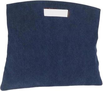 Chanel Pre-owned Tote Bags, female, Blue, Size: ONE SIZE Pre-owned Canvas Tote Bag