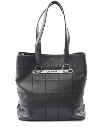 Chanel 2005-2006 Caviar Chocolate Bar tote bag - Black