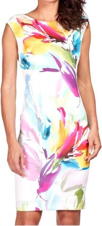 Frank Lyman Design Colorful Woven Dress In Multi