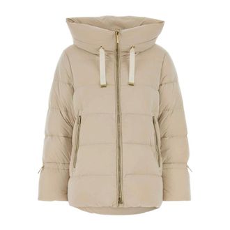 Moorer Jassen, Dames, Beige, M, Nylon, Giada Down Jacket