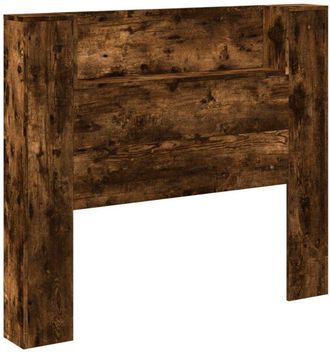 vidaXL Cabecero Con Estante Roble Ahumado 120 X 16,5 X 103,5 Cm Vidaxl