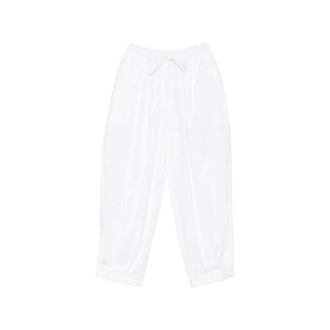 Mark Kenly Domino Tan Wide Trousers, female, White, Size: XS Wide Trousers