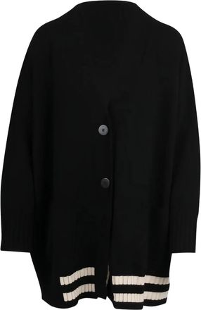 Pierantonio Gaspari Vest met gestreepte zoom - Zwart