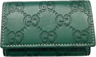 Gucci Pre-owned Wallets, male, Green, Size: ONE SIZE Pre-owned Keycase