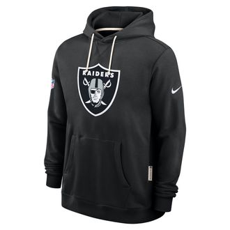 Nike Las Vegas Raiders Initial Home Sideline Nike Mens Dri-FIT NFL Pullover Hoodie in Black | 03AZ00A8D-A0M