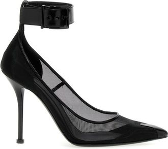 Alexander McQueen Black Pointed Toe Heels