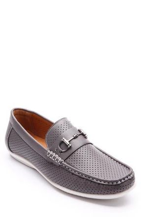 Aston Marc Perforated Bit Loafer in Grey at Nordstrom Rack, Size 8.5