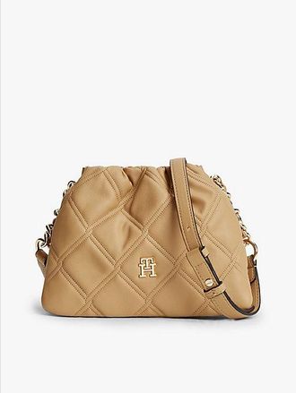 Tommy Hilfiger Bolso mensajero acolchado con cadena y monograma