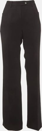 Moschino Black Crepe Straight Leg Trousers M