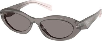 Prada PR 26ZS 20F80Q Womens Sunglasses Grey Size 55