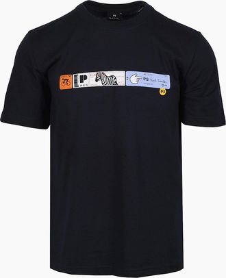 Paul Smith Mens PAUL SMITH REG FIT T-SHIRT DARK NAVY - Size: 46