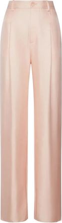 Sally Lapointe Pantaloni in seta - Rosa