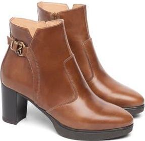 Nero Giardini Platform Bootie in Cognac at Nordstrom Rack, Size 9Us / 39Eu
