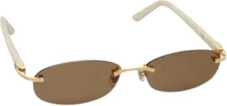 Cartier Pre-owned Accessories, female, Brown, Size: ONE SIZE Pre-owned Vintage Sunglasses