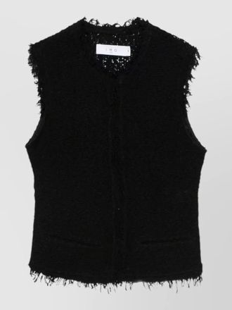 Iro shanny cotton vest crew neck sleeveless