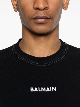 Balmain Mens Logo-Embroidered T-Shirt Ss26 M
