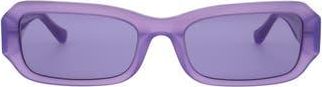 Florence By Mills 54mm Rectangular Sunglasses in Pearlised Purple at Nordstrom Rack