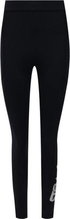 Stella McCartney Sportbroek met bedrukt logodetail - Dames - Leggings - Zwart - M - Broeken