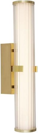 Searchlight Dimmbare Led Design Wandlampe/Badlampe Clamp Gold, 43 cm