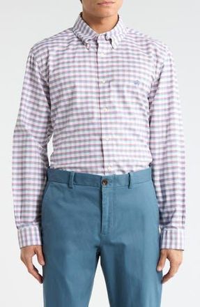 Brooks Brothers Regular Fit Non-Iron Oxford Dress Shirt in Graphcheck at Nordstrom Rack, Size Xx-Large