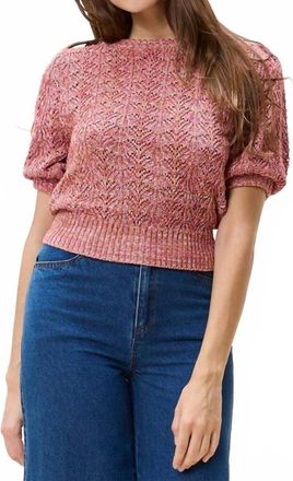 Cleobella Sonette Sweater In Red Bud