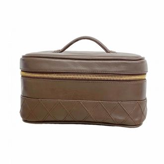 Chanel Brown Leather Pouch (Pre-Owned)