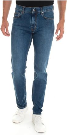 Harmont & Blaine 5-Pocket Denim Jeans - Heren - Slim Fit Jeans - Blauw - W40 - Denim - Jeans