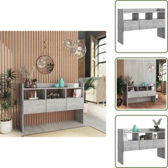 vidaXL The Living Store Credenza Grigio Cemento 105x30x70 cm in Legno Multistrato - Credenza grigio cemento