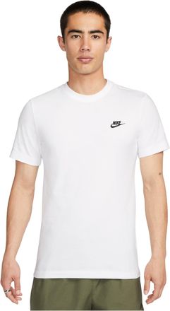 Nike MENS Embroidered Crew-neck Short Sleeve White AR4999-101