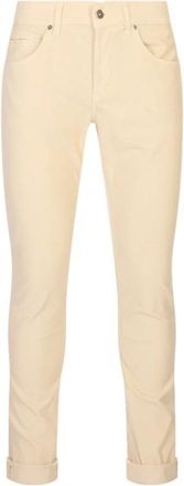 Dondup Gaubert Slim Pants - Heren - Slim Fit Broeken - Bruin - W33 - Katoen - Broeken