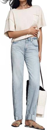 Pistola Denim Kacey Mid Rise Cuff Boyfriend Jeans In Berkeley