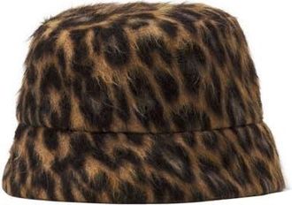 Lanvin Leopard Print Reversible Bucket Hat at Nordstrom, Size 58