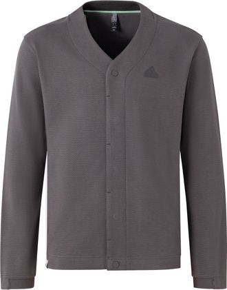 adidas Business Casual Knit Cardigan Asia Sizing Brown JE8595
