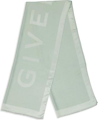 Givenchy Sciarpa con logo jacquard - Verde