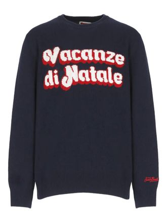 MC2 Saint Barth intarsia sweater - men - Wool/Viscose/Polyamide/Cashmere - M - Blue