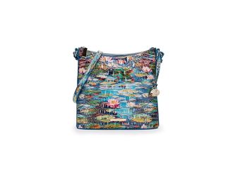 Brahmin Melbourne Katie Crossbody Cross Body Womens Handbags Waterlily, Leather