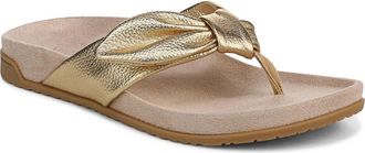 Vionic Eva Flip Flop in Gold at Nordstrom, Size 9.5