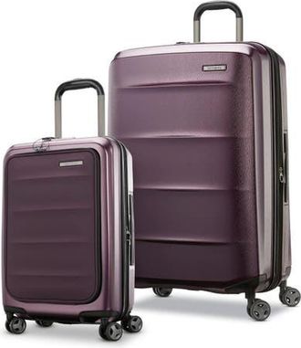 Samsonite Octiv 2 Piece Set (Pro Front Pocket 20/28) Hardside Spinner in Amethyst Purple at Nordstrom