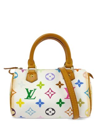 Louis Vuitton x Takashi Murakami 2000 Speedy mini handtas - Wit