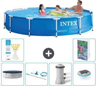 Intex Piscina Con Estructura Redonda - 366x76 Cm - 7-piezas S73