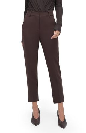 Favorite Daughter The Favorite High Waist Ankle Cigarette Pants in Espresso at Nordstrom, Size 12
