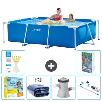 Intex Piscina Con Estructura Rectangular - 220x150x60 Cm - 7-piezas S39