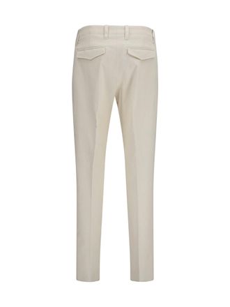Lardini Ribbed Viscose Trousers - Beige