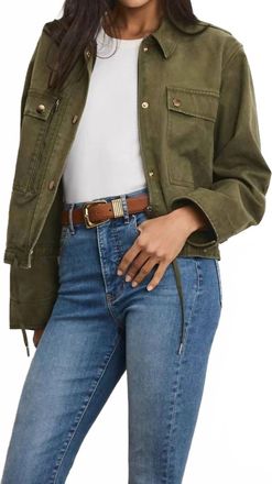 Veronica Beard Stephen Bomber Jacket In Army