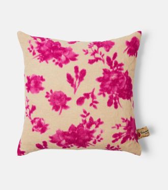 Lyria Mirra floral linen canvas cushion