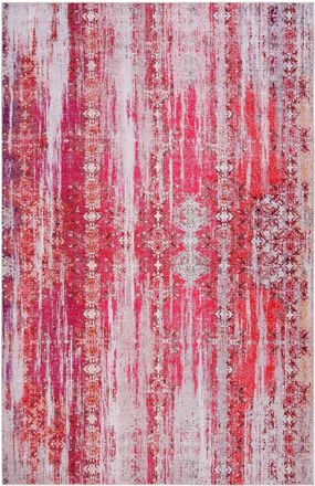 Wecon Home Alfombra plana, vintage rosa-naranja,espíritu bohemio 230x160